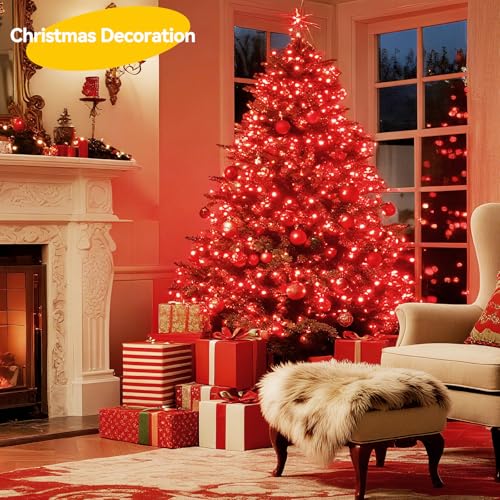 4 Pack Red Fairy Lights Battery Operated