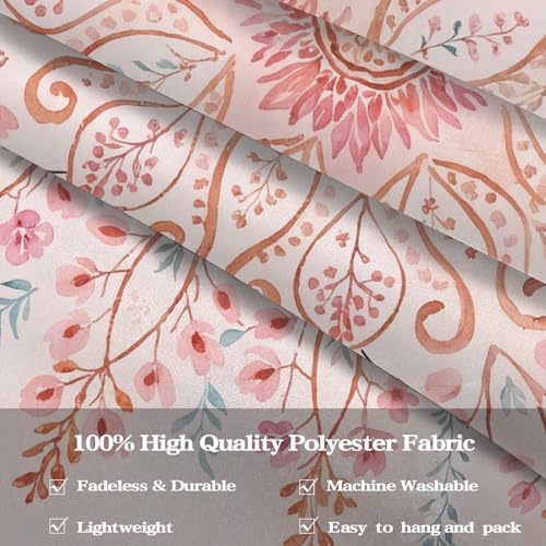 Floral Mandala Tapestry Boho Tapestry for Bedroom Pink Tapestries Wall Hanging Living Room Wall Art and Home Decor 60x80