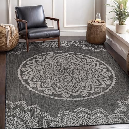 Outdoor Rug 6x9 Modern Area Rugs for Indoor and Outdoor Patios and Porches