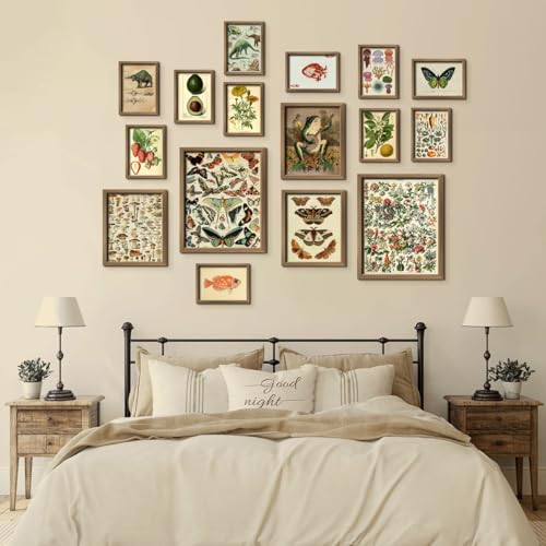 16 PCS Vintage Wall Art Decor (16 Count)