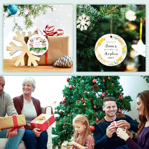 Personalized Our First Christmas Married Ornament 2025