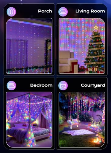 300 LED Fairy Curtain Lights