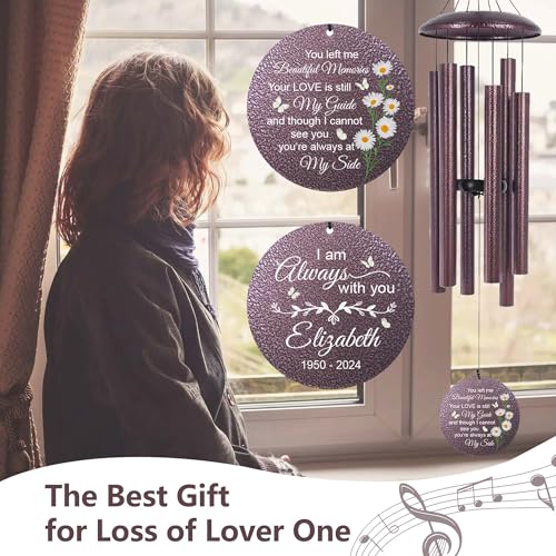 Personalized Memorial Wind Chime for Loss of Loved One 30