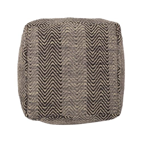 Boho Handmade Fabric Cube Pouf Ottoman Foot Stool