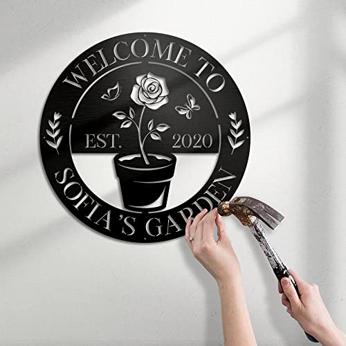 Personalized Garden Name Signs with Stake