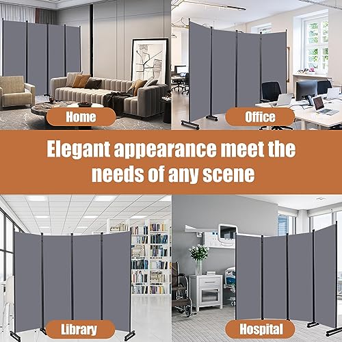 Room Divider 88'' Wide Folding Privacy Screens