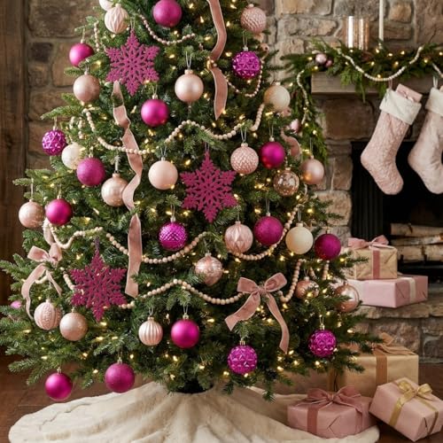 Christmas Tree Decorations Ornament Set (50 Count)