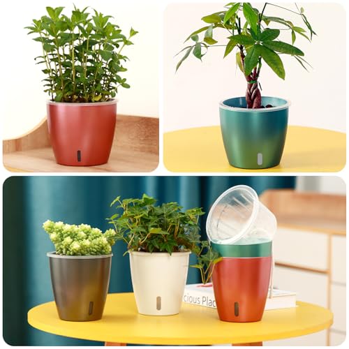 Self Watering Pots for Indoor Plants (12 Count)
