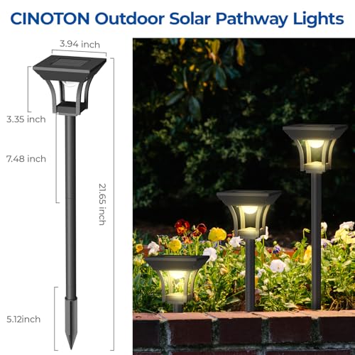 RGBCW Solar Pathway Lights Outdoor (12 Count)