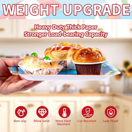 200Pcs Beach Party Supplies Hello Summer Party Plates Serves 50 (200 Count)
