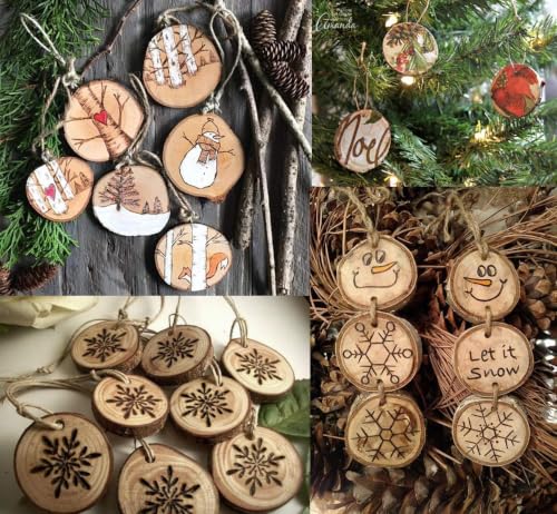 50Pcs Wood Slices for Crafts (50 Count)