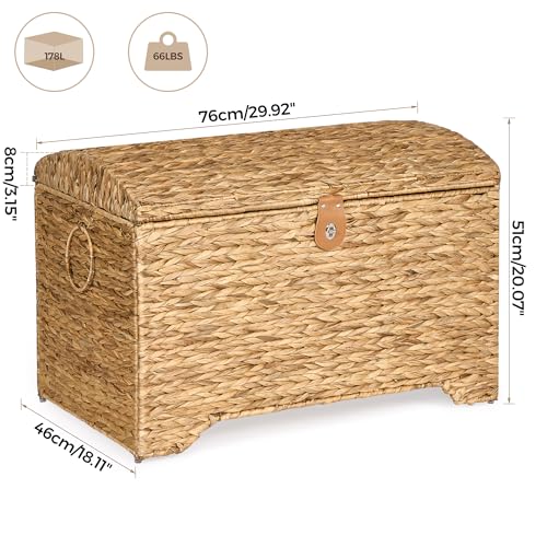 Handwoven Storage Basket with Lid