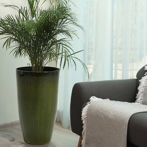 Garden 23.5" H. Large Plastic Planters (2 Count)