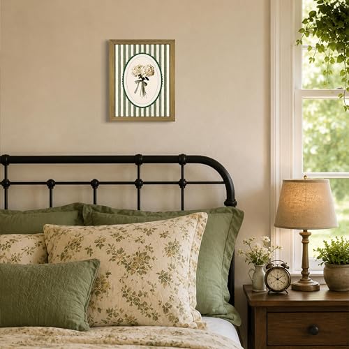 Framed White Hydrangea Canvas Wall Art