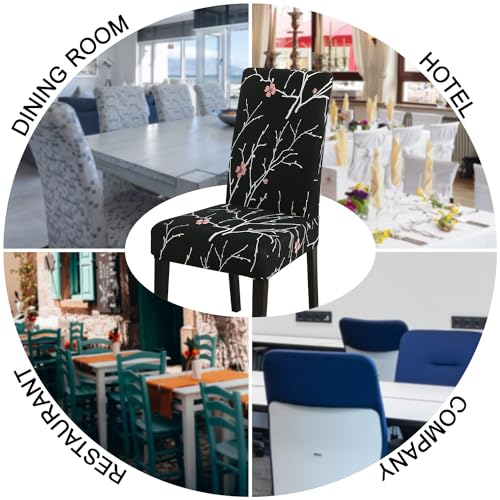 Pattern Chair Covers for Dining Room Set of 4