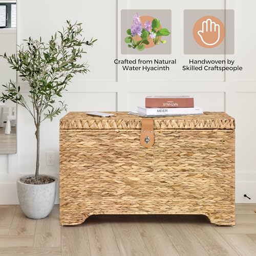 Handwoven Storage Basket with Lid