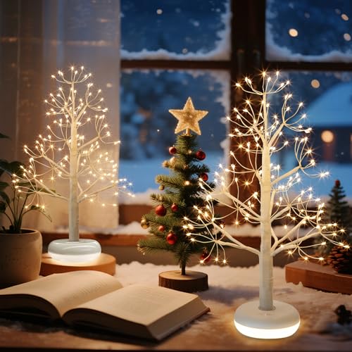 Small Christmas Tree with 136 Lights (2 Count)