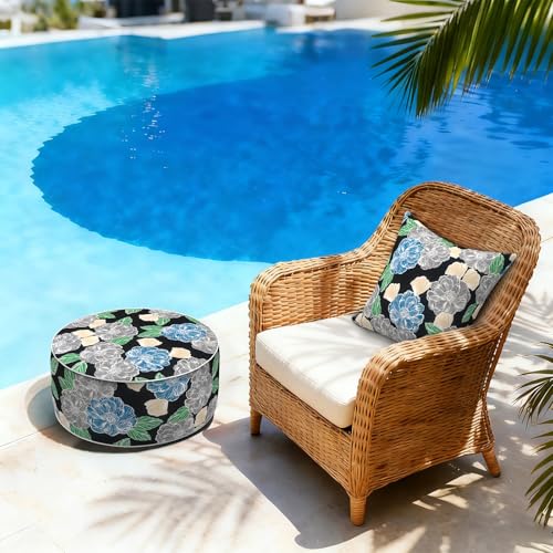 Inflatable Stool Ottoman Footrest with Handle