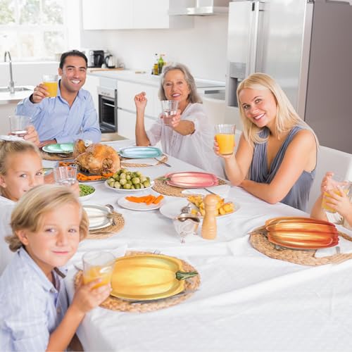 60Pcs Thanksgiving Pumpkin Paper Plates Autumn Fall Party Decoration Tableware Set Watercolor Disposable Dinnerware Pumpkin Shaped Dessert Dish for Harvest Halloween Birthday Baby Shower Supplies (60 Count)