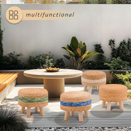 Handwoven Round Ottoman