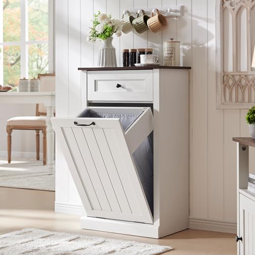 Tilt Out Laundry Hamper Cabinet
