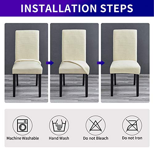 Stretch Chair Covers for Dining Room Set of 8
