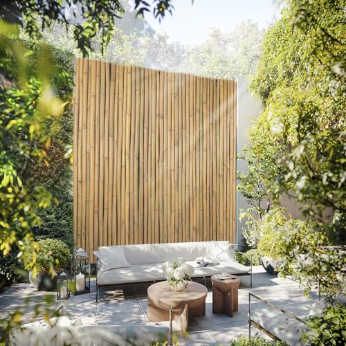 Natural Bamboo Roll Fence 6ft H x 8ft L x 0.7 in D