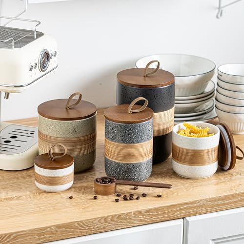Ceramic Coffee Container with Lid