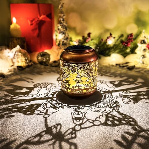 2 Pack Gnomes Solar Lanterns Outdoor Waterproof (2 Count)