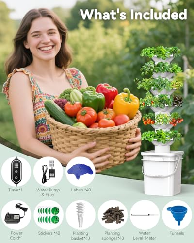 Vertical Hydroponics Growing System Kit
