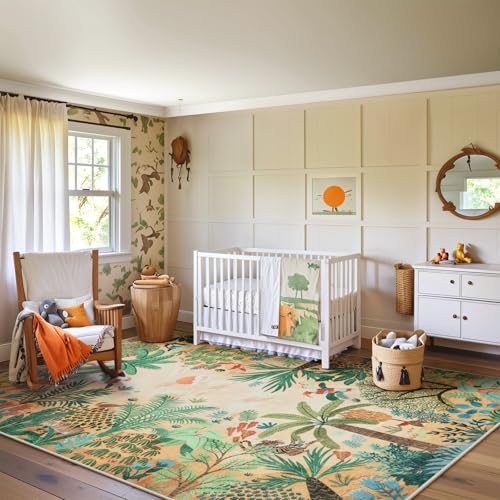 Large 9x12 Forest Area Rug for Living Room (108 Sq Ft)