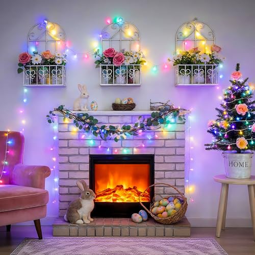 33ft 100 LED Easter Lights Battery Operated (100 Count)
