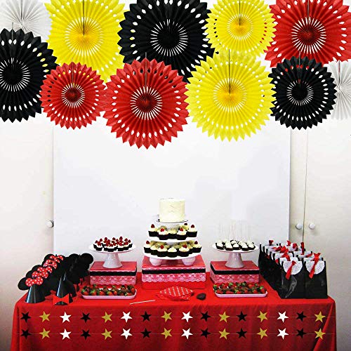 11packs Honeycomb Round Paper Fans Hanging Party Decoration (9 Count)
