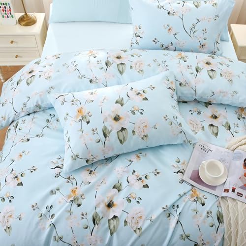 Ceiba Blue Bed in a Bag Queen 7 Pieces