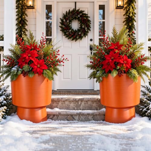 16.8" Planters for Outdoor Plants (2 Count)