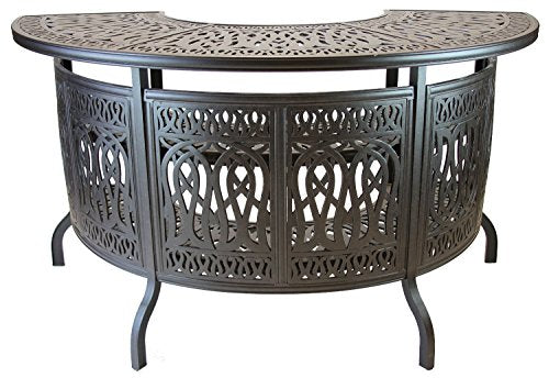 Elizabeth Cast Aluminum Powder Coated 5pc Party Bar Set with Party Bar Table (5 Count)