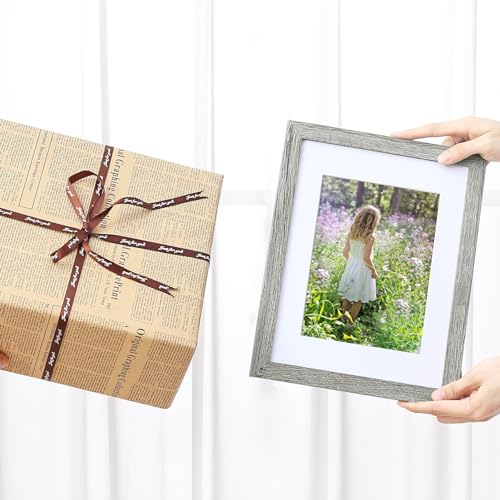 8.5x11 Picture Frames Set of 9 for Wall Mount & Tabletop (9 Count)