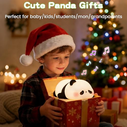 Panda Night Light with White Noise