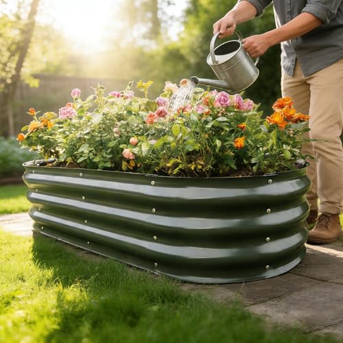 Gardmax Galvanized Raised Garden Bed