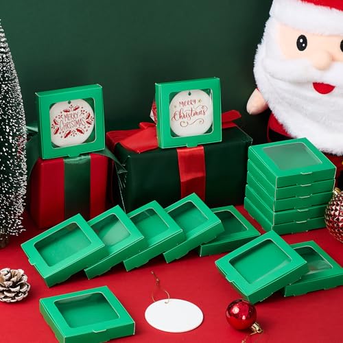 25 Pcs Christmas Sublimation Ornament Blanks Box (25 Count)
