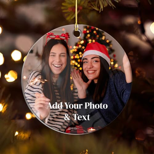 Personalized Best Friend Photo Christmas Ornament
