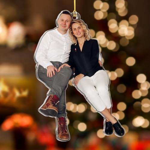 Personalized Photo Ornament for Couple