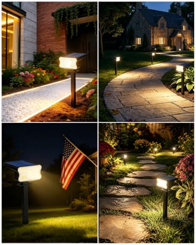 Solar Lights Outdoor Waterproof IP67 (4 Count)