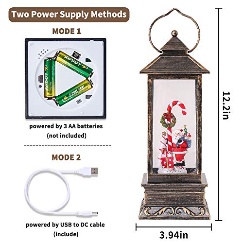Christmas Musical Snow Globe Lantern