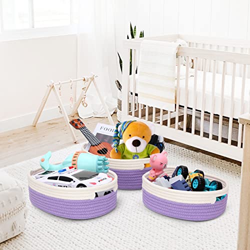 7 Piece Cotton Rope Woven Basket Set