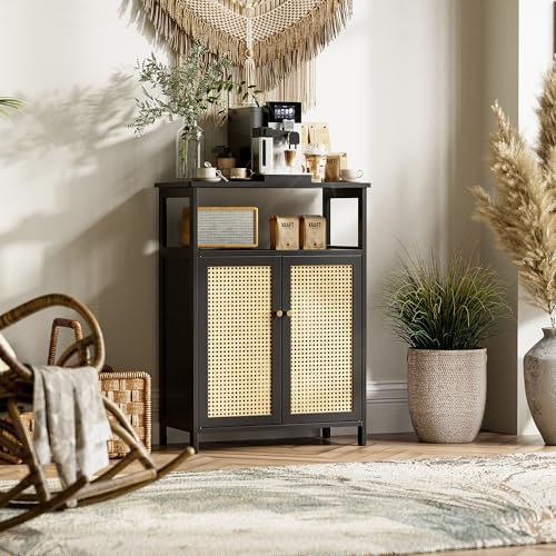 Rattan Bathroom Storage Cabinet