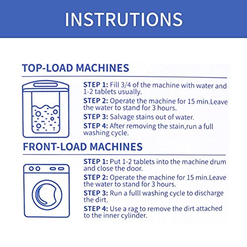 30 Pack Washing Machine Cleaner Tablets (30 Count)
