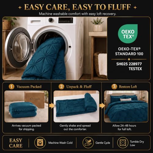 Queen Comforter Set Lyons Blue