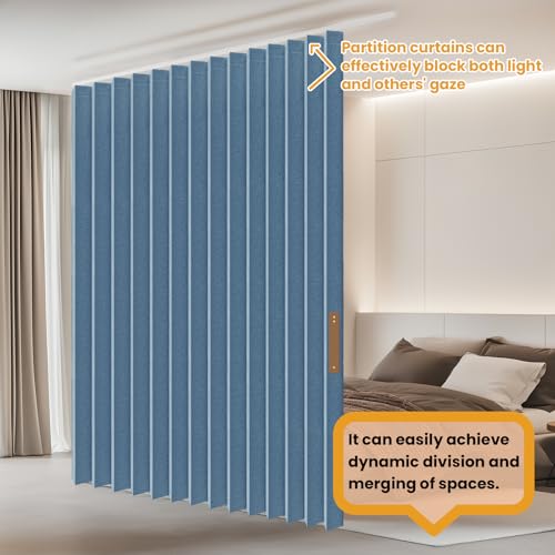 Accordion Partition Curtain with Ceiling Track
