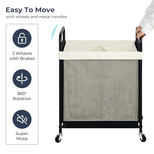 Laundry Hamper 2 Section